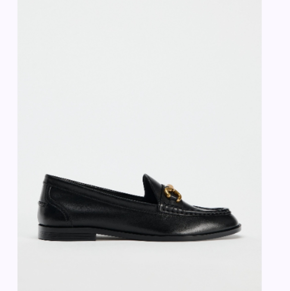 Black Leather Loafers